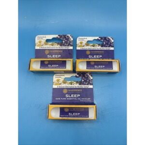 3X Rare Essence SLEEP Chamomile & Lavender Inhale 100% Pure Essential Oil 0.01oz